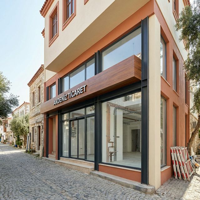 Urla ticari bina renovasyon projesi - inşaat malzemeleri