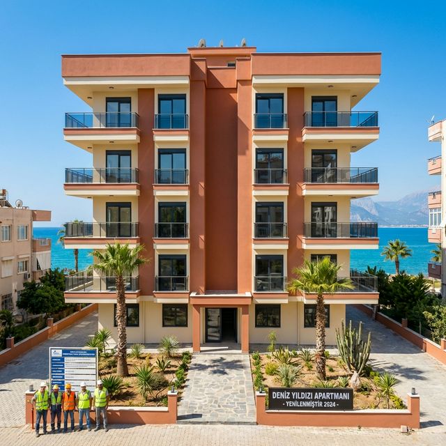 İzmir apartman dış cephe yenileme projesi - yapı malzemeleri