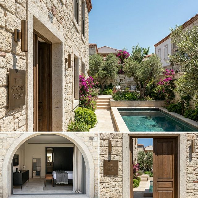 Alaçatı butik otel restorasyon projesi - hırdavat malzemeleri