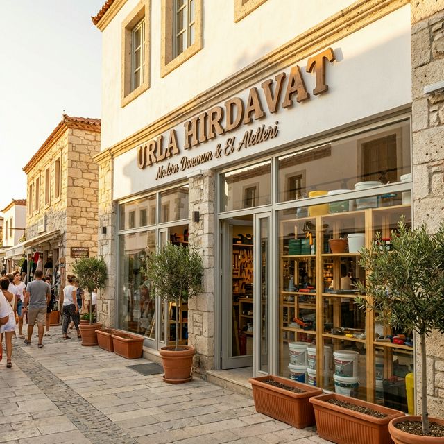 Urla hırdavat ve nalbur mağazası Yarımada Hırdavat cephesi